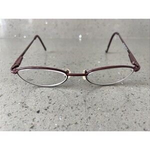 Rascals Eyeglasses Frames ONLY 42-16-120 R 35 Col 30 Flex Hinge red oval full